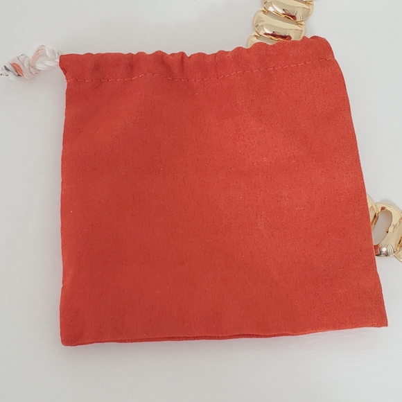 Anthropologie Gold Tone Ladder Link Collar Necklace 90s Elegant Minimalist NWT - Picture 14 of 16